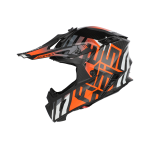 ACERBIS STEEL CARBON 22-06 HELMET NERO/ARANCIO FLUO XS, 13
