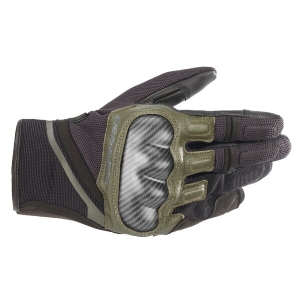 Manusi de piele vara ALPINESTARS CHROME S Negru/Verde, 5