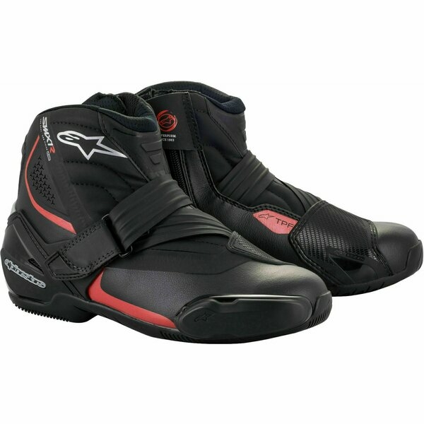 Ghete moto Alpinestars SMX-1 R V2 Negru/Alb 42, 7