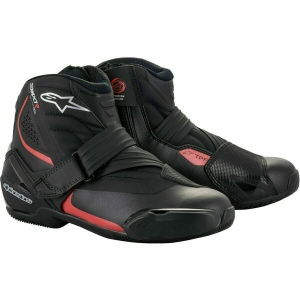 Ghete moto Alpinestars SMX-1 R V2 Negru/Alb 43, 6