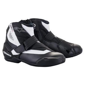 Ghete moto Alpinestars SMX-1 R V2 Negru/Alb 45, 6