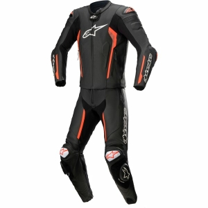 Combinezon de piele 2 piese Alpinestars Missile V2 Negru/Alb 58