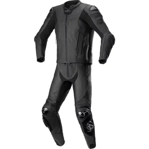 Combinezon de piele 2 piese Alpinestars Missile V2 56 Negru/Rosu fluo, 5