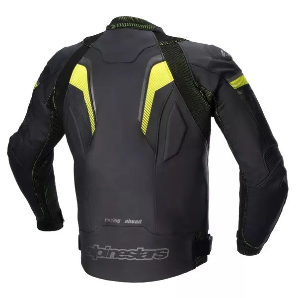 Geaca de piele Alpinestars GP PLUS R V3 RIDEKNIT 50 Negru/Rosu fluo, 8