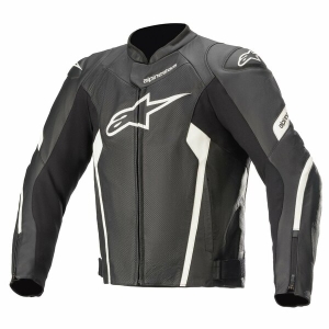 Geaca de piele Alpinestars FASTER V2 AIRFLOW 48 Negru/Rosu, 6
