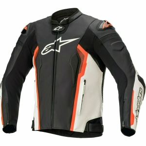 Geaca de piele sport/touring Alpinestars MISSILE V2 50 Negru/Alb/Rosu