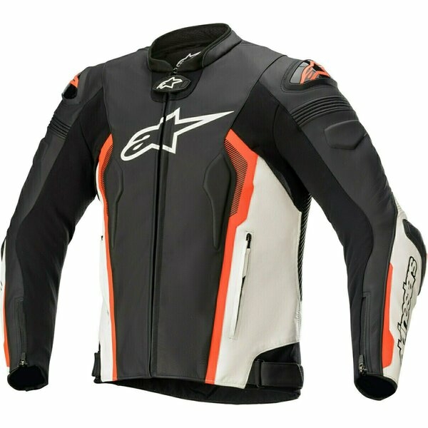 Geaca de piele sport/touring Alpinestars MISSILE V2 52 Negru/Alb/Rosu