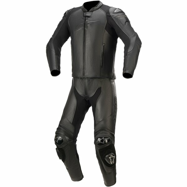 Combinezon de piele 2 piese ALPINESTARS GP PLUS V3 GRAPHITE 50 Negru/Negru