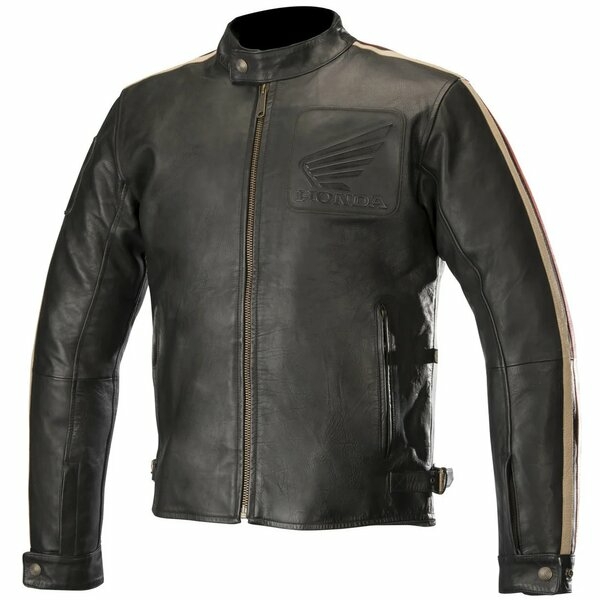 Geaca de piele Alpinestars Oscar Charlie Honda Edition M Negru/Bej/Rosu, 3