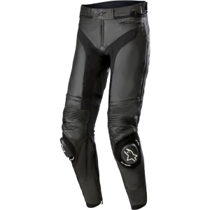 Pantaloni de piele sport/touring Alpinestars MISSILE V3 Negru/Negru 58, 5
