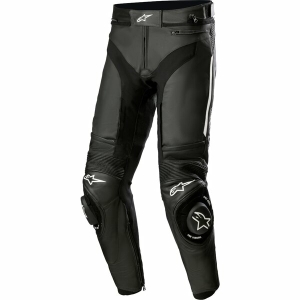Pantaloni de piele sport/touring Alpinestars MISSILE V3 Negru/Alb 48, 2