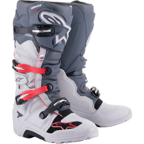 Cizme cross-enduro Alpinestars TECH 7 ENDURO 47 Gri deschis/Gri inchis/Rosu, 7