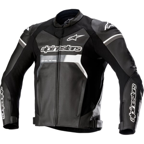 Geaca de piele sport ALPINESTARS GP FORCE 48 Negru/Negru, 4