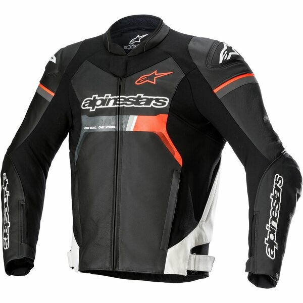 Geaca de piele sport ALPINESTARS GP FORCE 52 Negru/Alb/Rosu