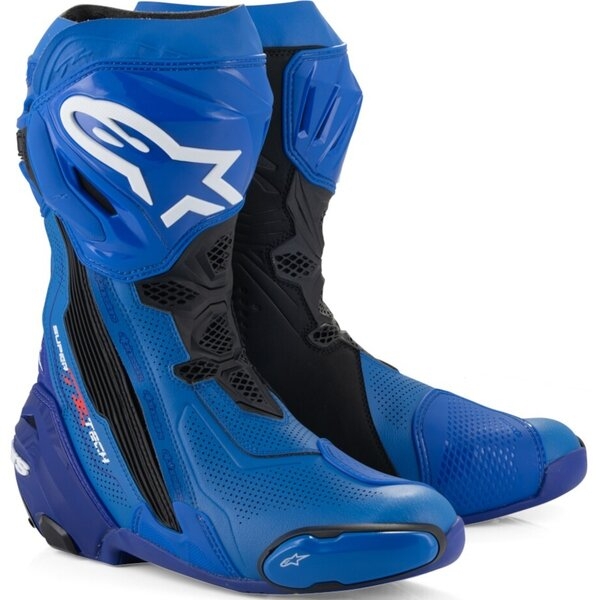 Cizme moto race ALPINESTARS SUPERTECH R VENTED 45 Negru/Alb/Rosu, 14
