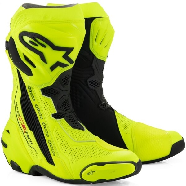 Cizme moto race ALPINESTARS SUPERTECH R VENTED 41 Alb/Gri/Negru, 31
