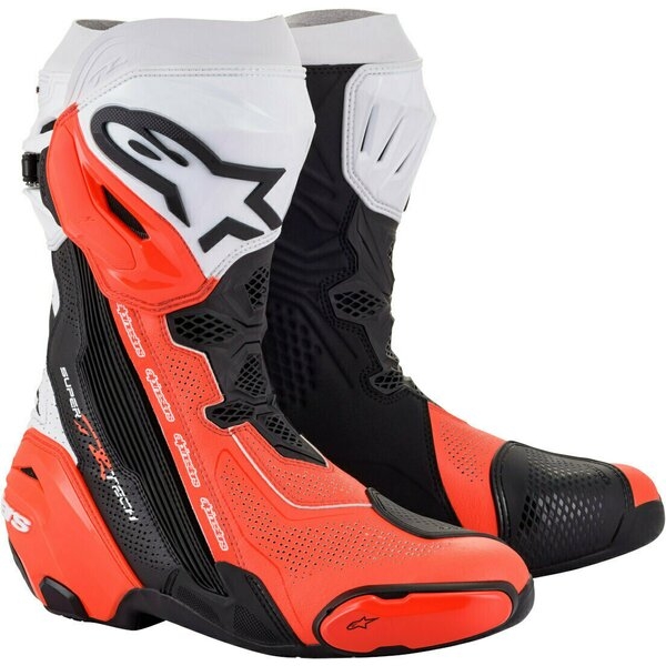 Cizme moto race ALPINESTARS SUPERTECH R VENTED 41 Galben fluo/Negru, 13