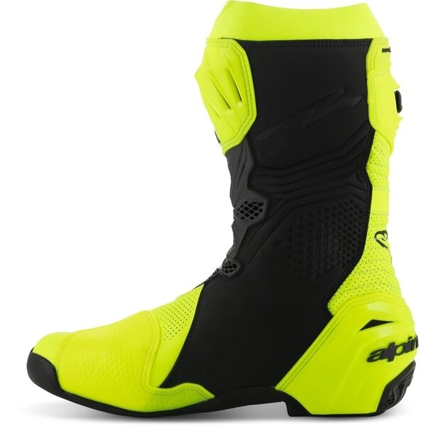 Cizme moto race ALPINESTARS SUPERTECH R VENTED 42 Negru/Rosu fluo/Rosu, 38