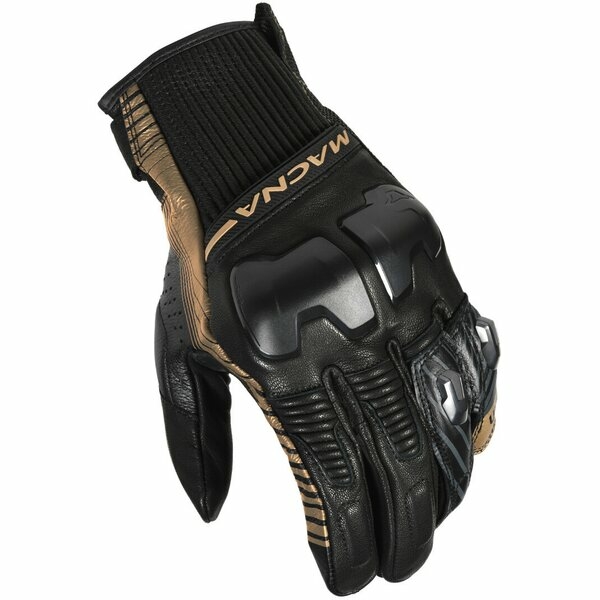 Manusi de piele MACNA ULTRAXX XXL Negru/Galben fluo, 2