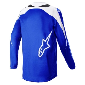 Tricou cross-enduro Alpinestars Fluid Narin S Negru/Alb/Albastru, 5