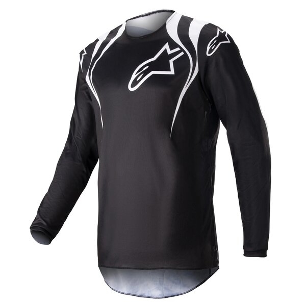 Tricou cross-enduro Alpinestars Fluid Narin M Negru/Alb/Albastru, 8