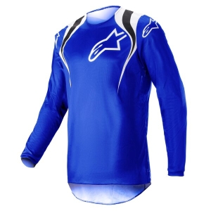 Tricou cross-enduro Alpinestars Fluid Narin L Negru/Alb/Albastru, 4