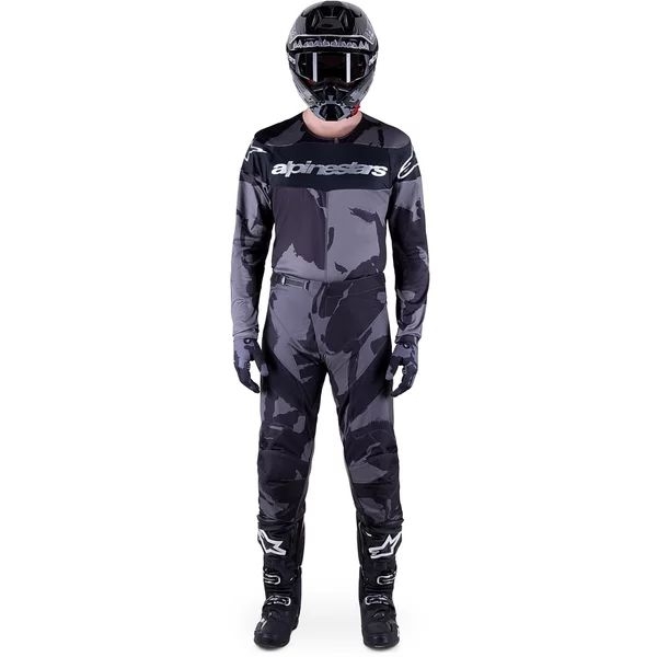 Tricou cross-enduro ALPINESTARS RACER TACTICAL S Negru/Camo/Rosu, 10
