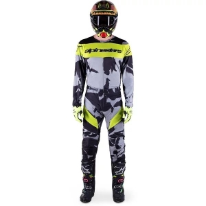Tricou cross-enduro ALPINESTARS RACER TACTICAL S Negru/Camo/Rosu, 9