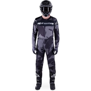 Tricou cross-enduro ALPINESTARS RACER TACTICAL S Negru/Camo/Rosu, 10