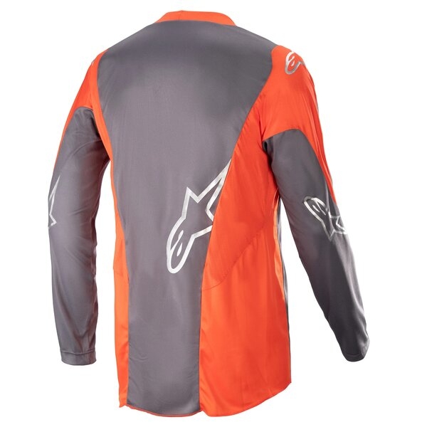 Tricou cross-enduro ALPINESTARS RACER HOEN 2023 S Gri/Portocaliu, 9