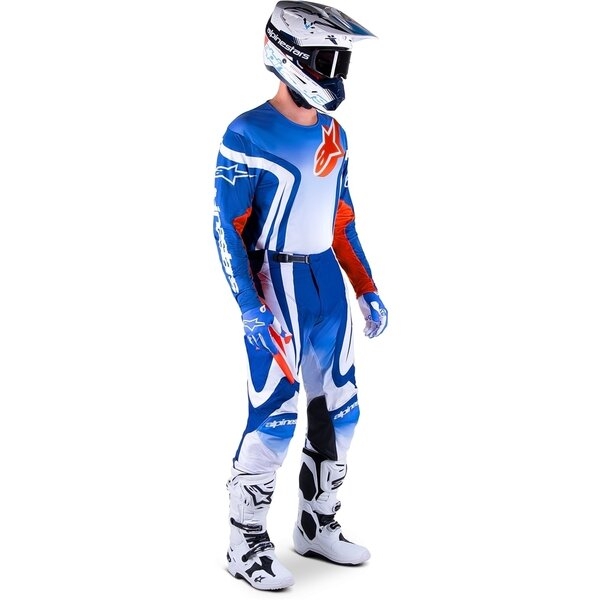 Tricou cross-enduro ALPINESTARS RACER SEMI 2023 XL Albastru/Alb, 5