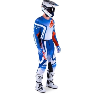 Tricou cross-enduro ALPINESTARS RACER SEMI 2023 XXL Albastru/Alb, 3
