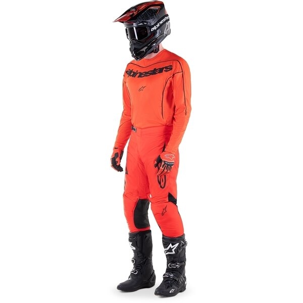 Tricou cross-enduro ALPINESTARS FLUID LURV L Gri/Portocaliu, 5