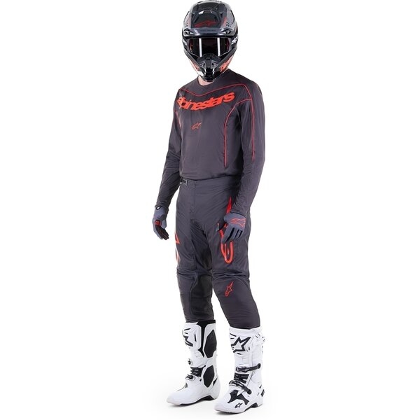 Tricou cross-enduro ALPINESTARS FLUID LURV L Gri/Portocaliu, 6