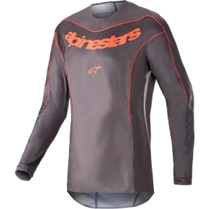 Tricou cross-enduro ALPINESTARS FLUID LURV L Gri/Portocaliu, 3