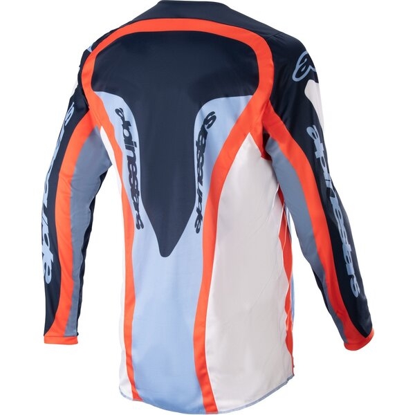Tricou cross-enduro ALPINESTARS FLUID AGENT 2023 S Albastru/Portocaliu, 8