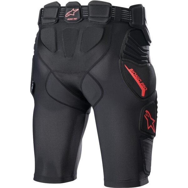 Pantaloni scurti cu protectii ALPINESTARS BIONIC PRO M Negru/Rosu, 4