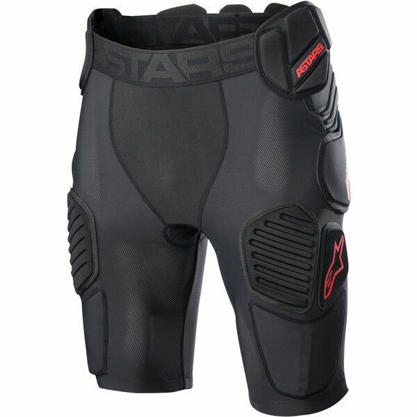 Pantaloni scurti cu protectii ALPINESTARS BIONIC PRO XL Negru/Rosu, 4