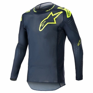 Tricou cross-enduro ALPINESTARS SUPERTECH BRUIN 2023 M Albastru/Galben Fluo