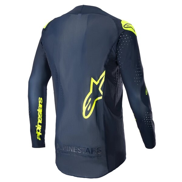 Tricou cross-enduro ALPINESTARS SUPERTECH BRUIN 2023 L Albastru/Galben Fluo, 3