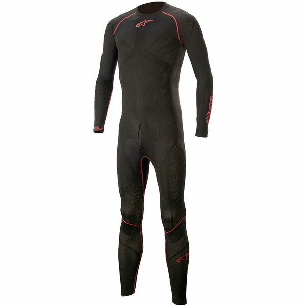 Costum de compresie ALPINESTARS RIDE TECH LITE 1PC UNDERSUIT Negru/Rosu XS/S
