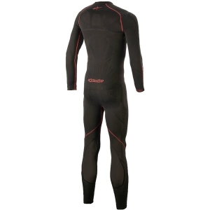 Costum de compresie ALPINESTARS RIDE TECH LITE 1PC UNDERSUIT Negru/Rosu XS/S, 3