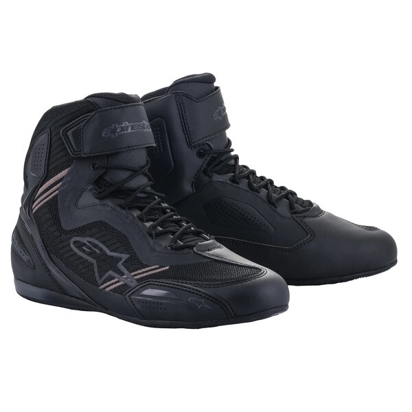 Ghete moto sport touring Alpinestars Faster-3 RIDEKNIT 40 Negru/Rosu/Galben fluo, 3