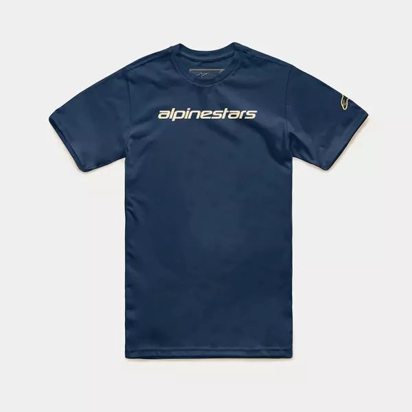 Tricou ALPINESTARS LINEAR WORDMARK S Navy/Crem, 28
