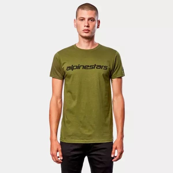 Tricou ALPINESTARS LINEAR WORDMARK S Navy/Crem, 30