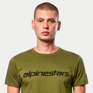 Tricou ALPINESTARS LINEAR WORDMARK S Negru/Gri, 14
