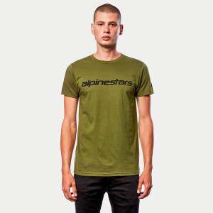 Tricou ALPINESTARS LINEAR WORDMARK XL Negru/Galben, 17