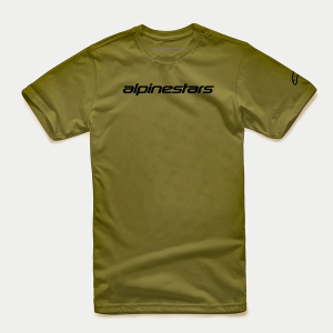 Tricou ALPINESTARS LINEAR WORDMARK XL Negru/Galben, 20