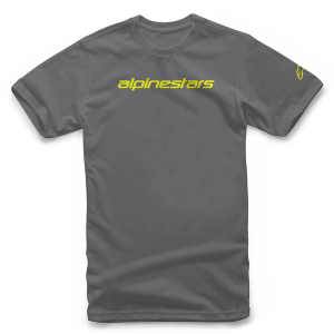 Tricou ALPINESTARS LINEAR WORDMARK XXL Navy/Galben, 8