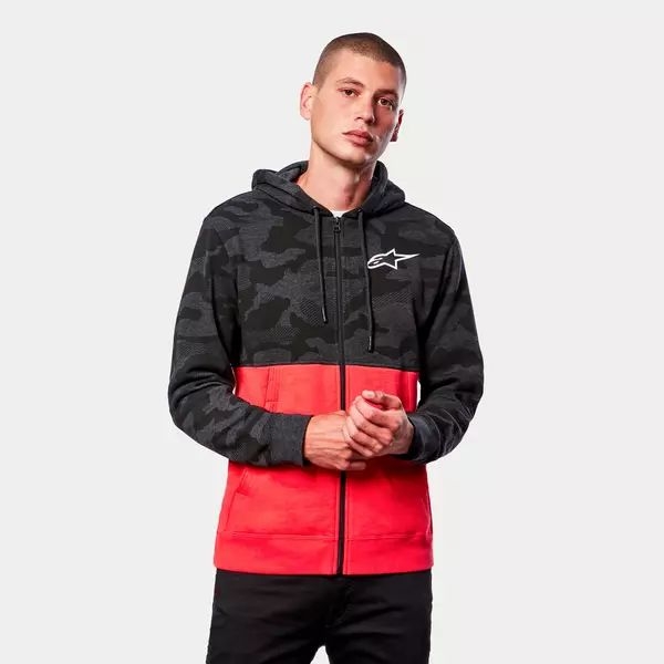 Hanorac ALPINESTARS CAMO BLOCK S Gri Camo/Rosu, 4